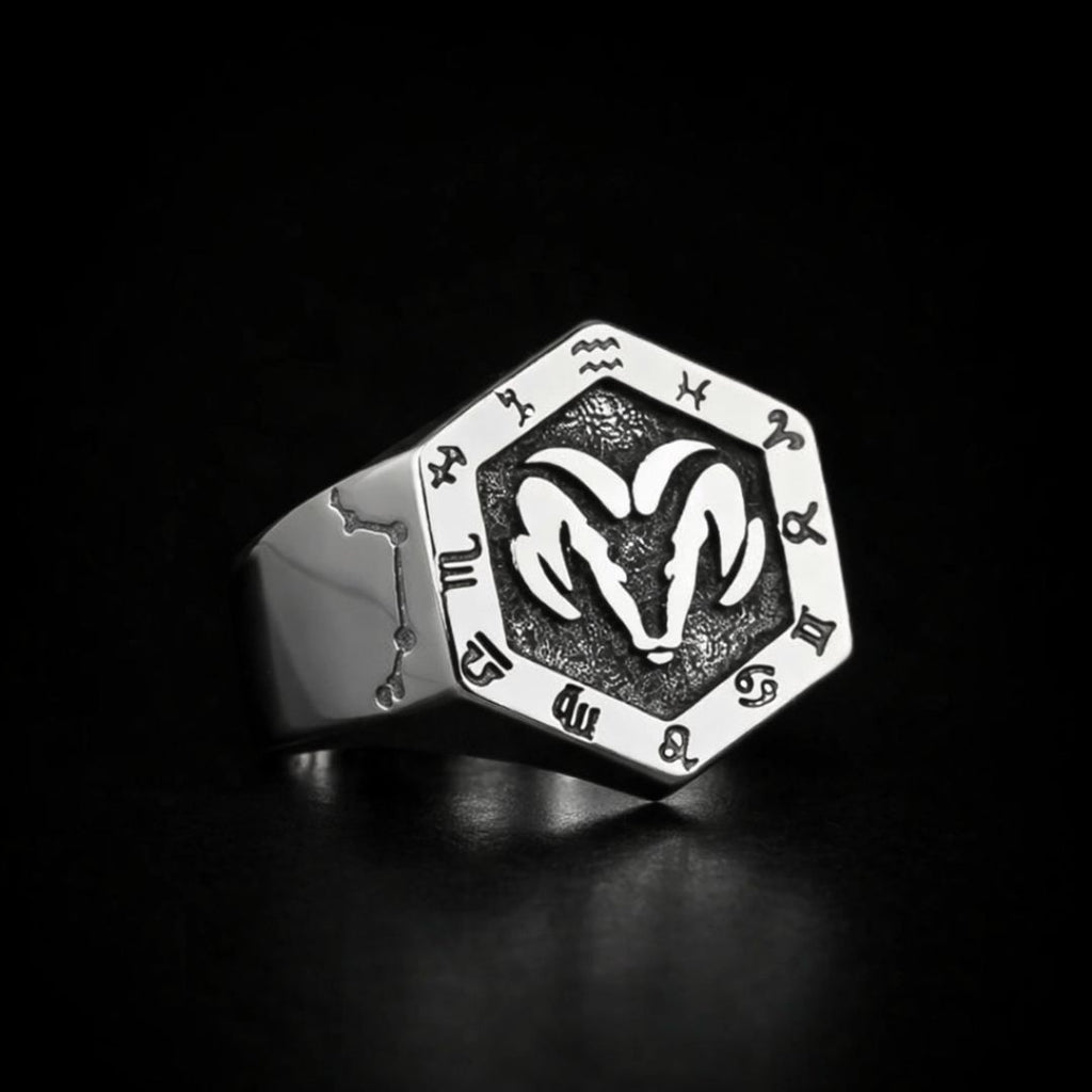 Aries Zodiac Ring