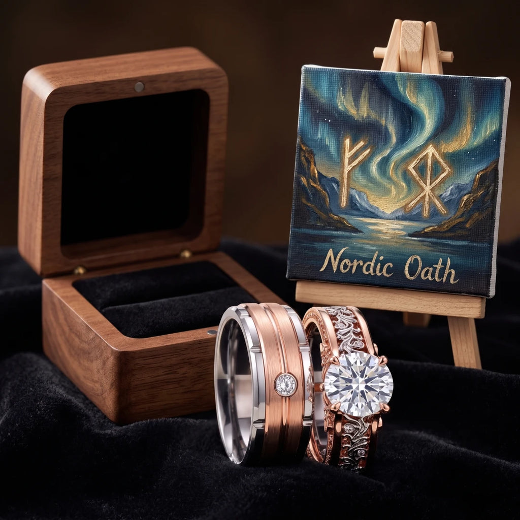 Nordic Oath Couples Rings