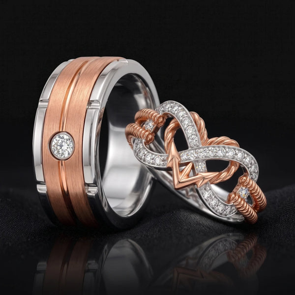 Nordic Vow Couples Rings