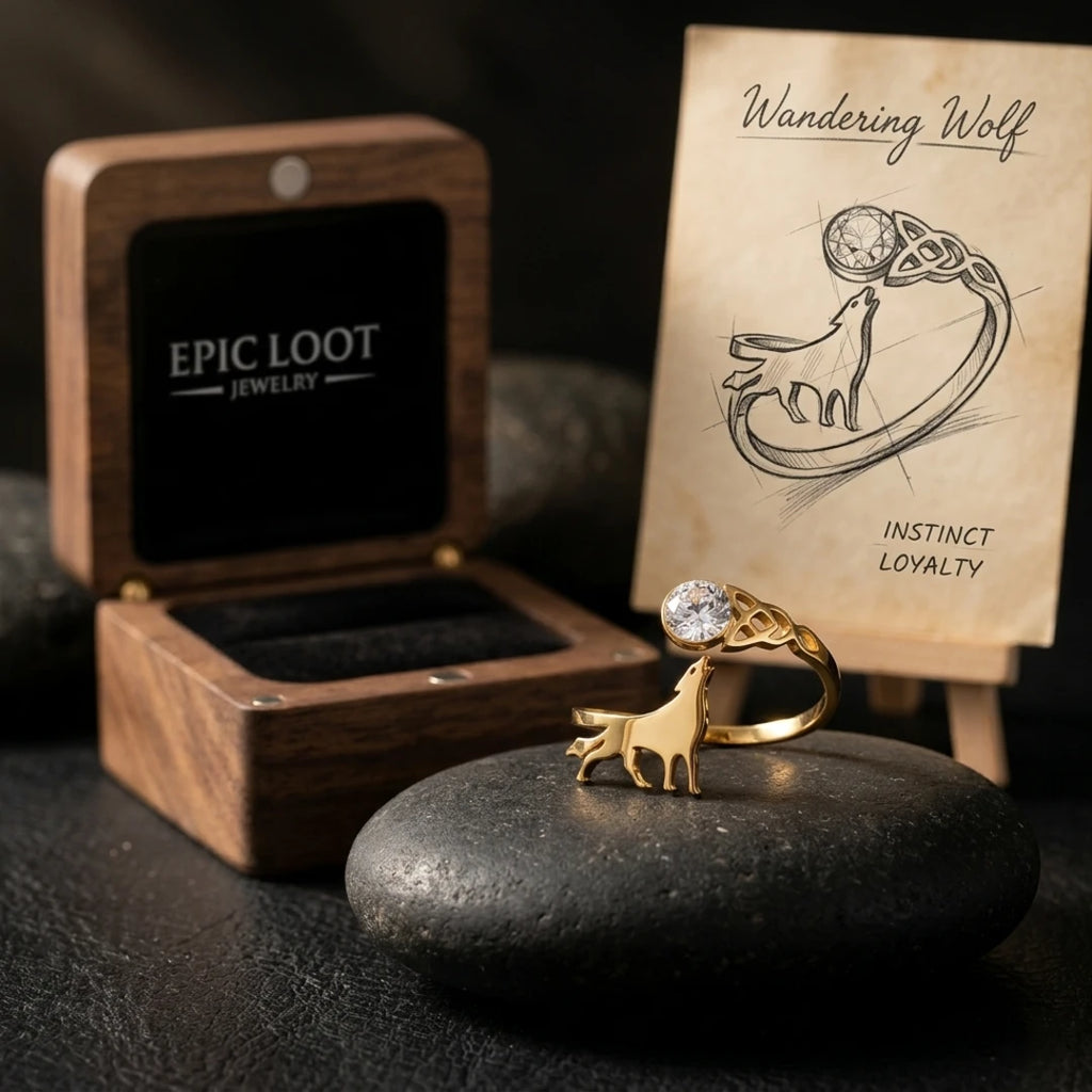 WANDERING WOLF RING