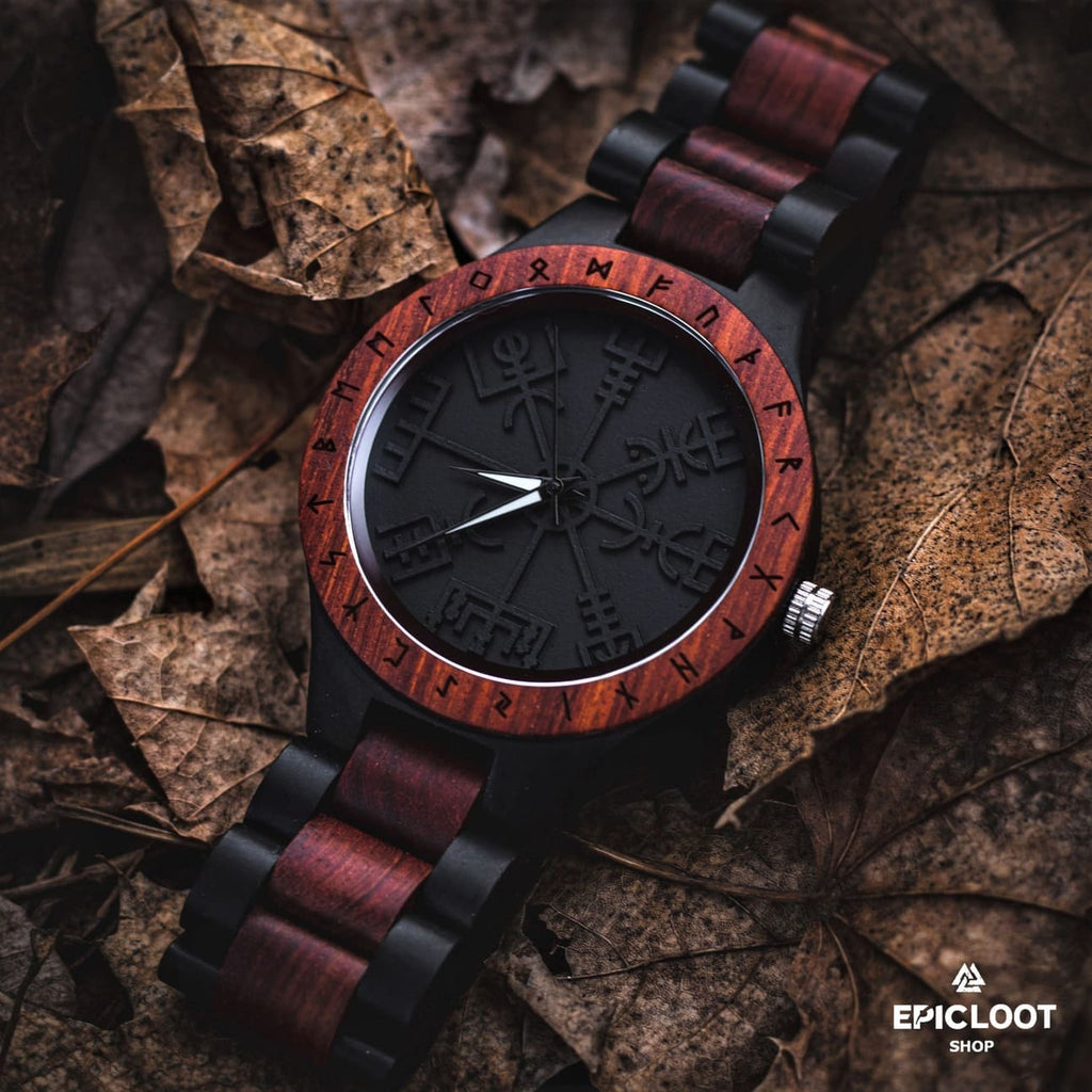 Vegvisir Wooden Watch - Dark Wood