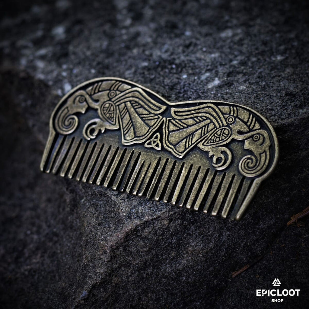 Norse Raven Viking Beard Comb