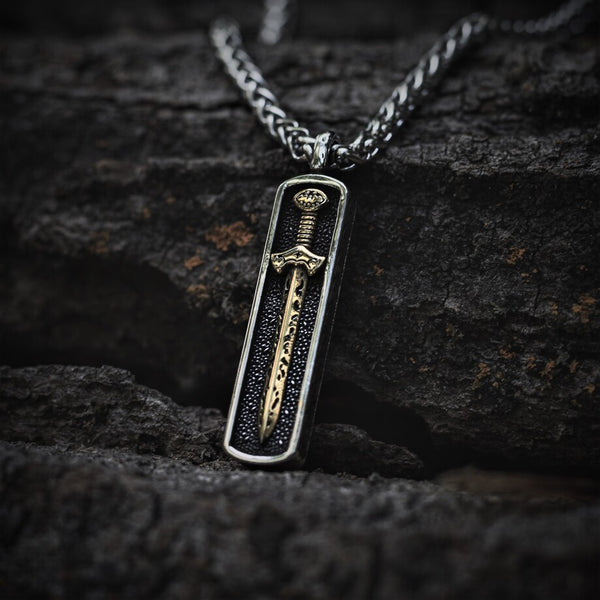 Viking Warrior Sword Necklace