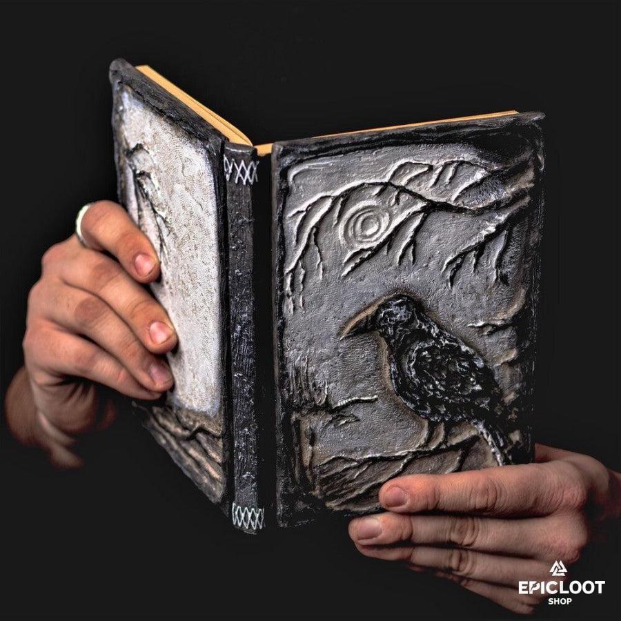 3D Raven Journal Book - Hand Painted