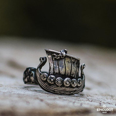 Anello Drakkar in Argento 925