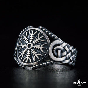 925 silver Helm of Awe Symbol Viking Style