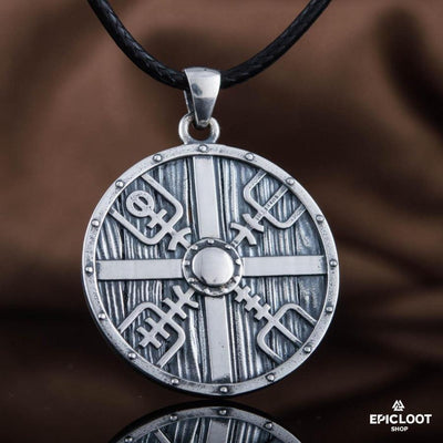 925 Silver Lagertha's Shield Pendant