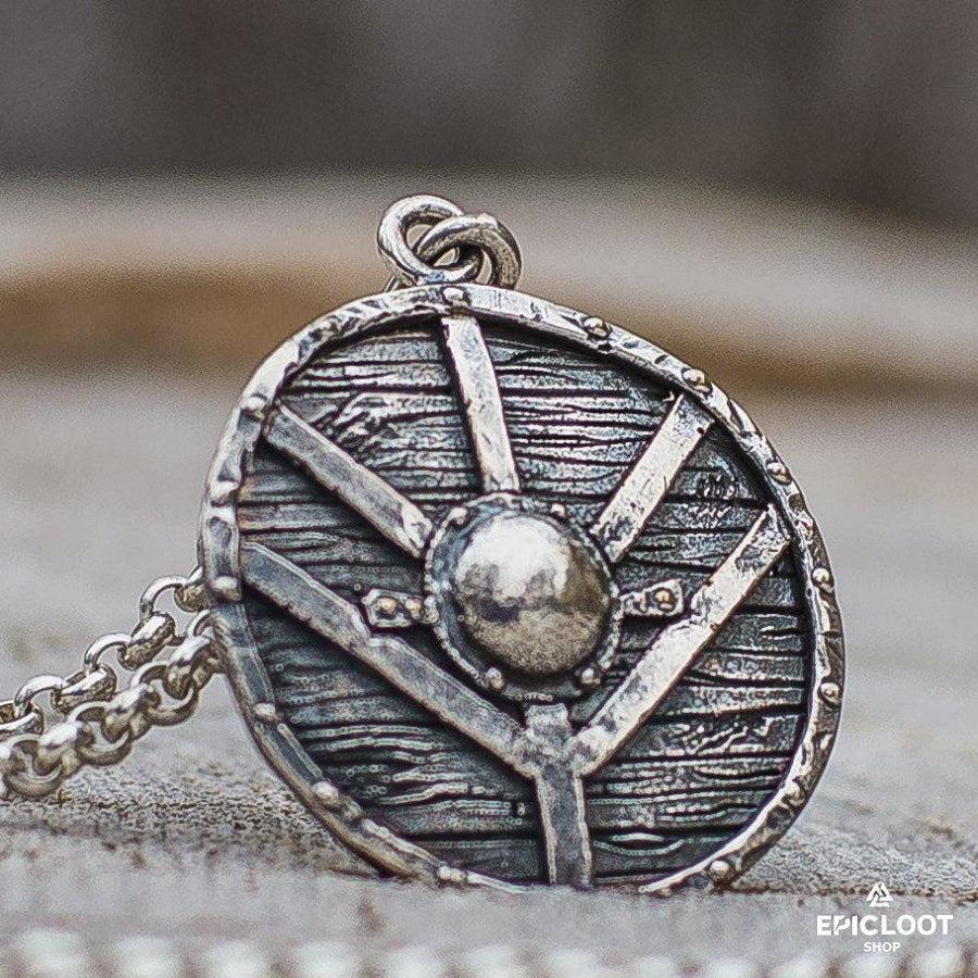 925 Silver Lagertha's Shield Pendant