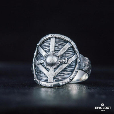 925 silver Lagertha's Shield Ring