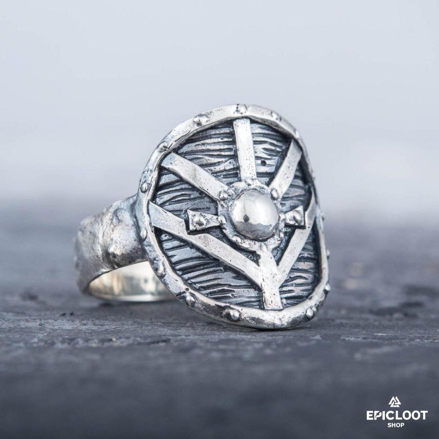 925 silver Lagertha's Shield Ring