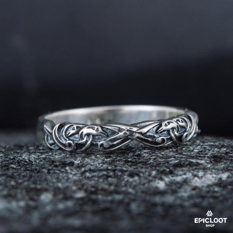 925 silver Norse Ornament Ring