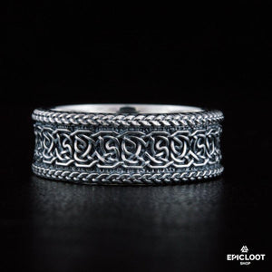 Anello Norreno con Ornamento in Argento 925
