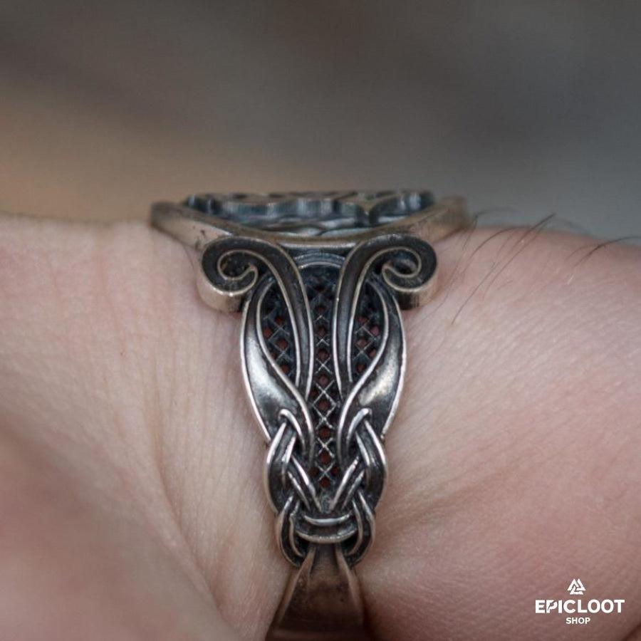 925 silver Sleipnir Symbol Nordic Ring