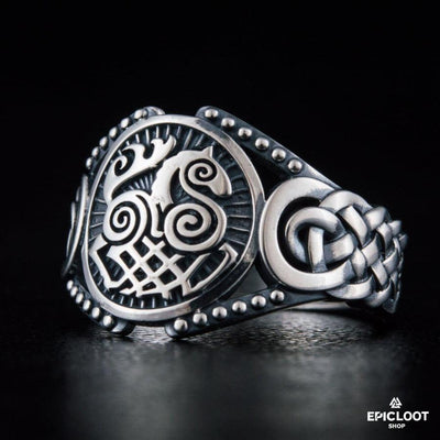 925 silver Sleipnir Symbol Viking Style