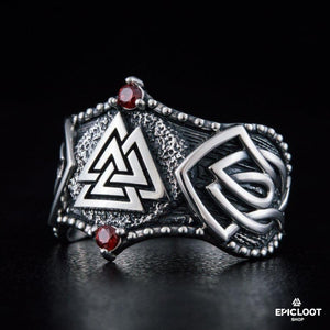 925 silver Valknut Symbol Nordic Design
