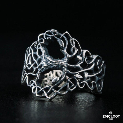 925 silver Yggdrasil Ring Nordic Design