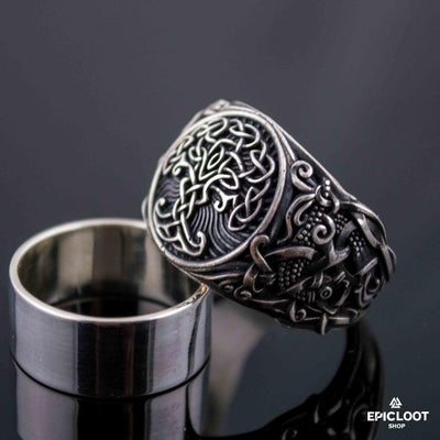 925 silver Yggdrasil Symbol with Mammen Design