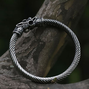 Wikingerarmband Mit Drachenkopf