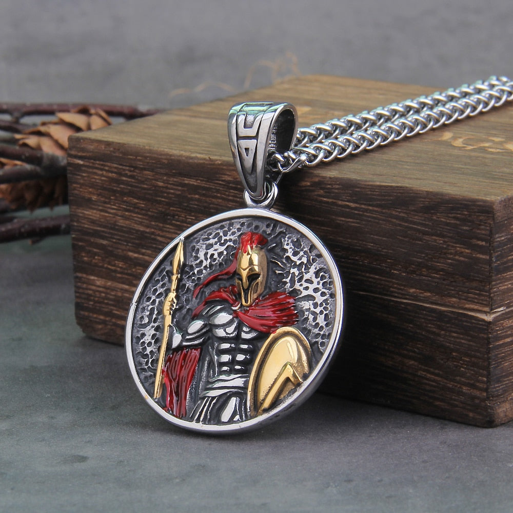 Ancient Greece Spartan Soldier Necklace
