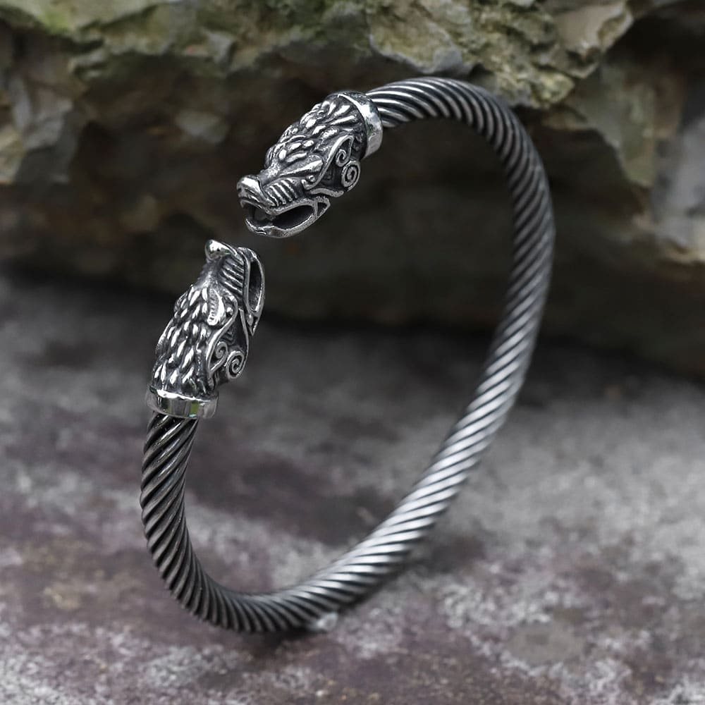 Nordic Dragon Viking Bracelet