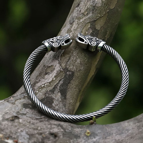 Bracciale Vichingo con Drago Nordico