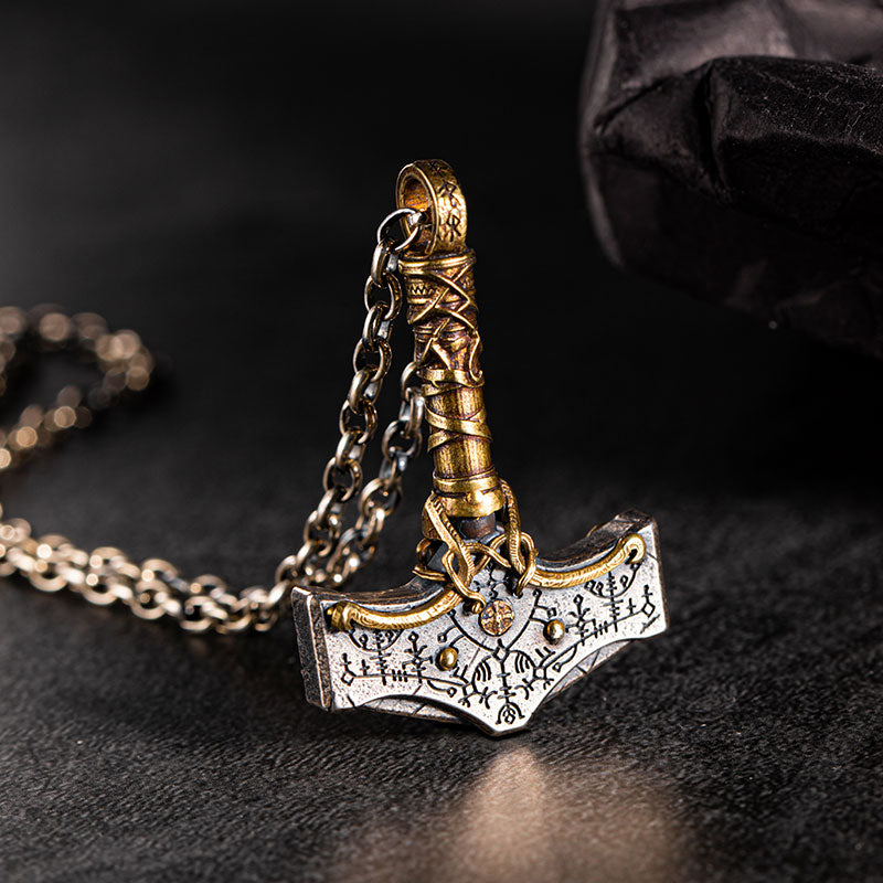 Small Thor's Hammer Mjolnir Scania Island Sterling Silver Pendant |  Handmade | Viking Jewellery – vkngjewelry