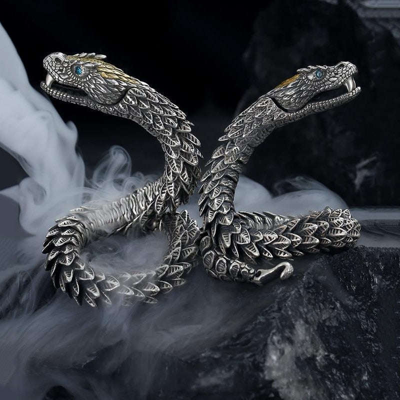 925 Silver Snake Bracelet, Serpent Bracelet For Her