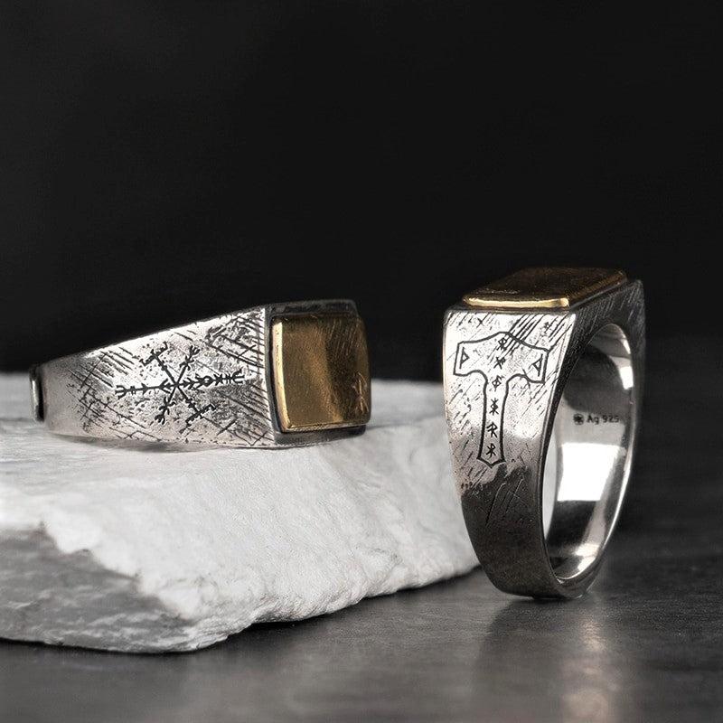 925 Silver Magical Rune Nordic Ring