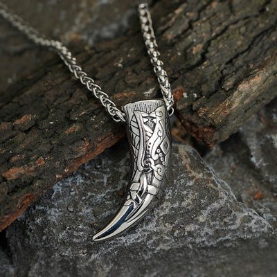 Collana con Corno di Fenrir in Stile Vichingo