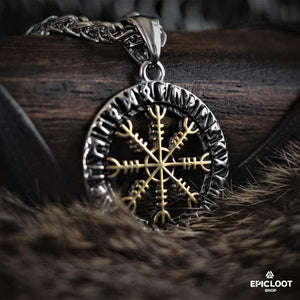 Collana Runica Aegishjalmur (Elmo della Paura)