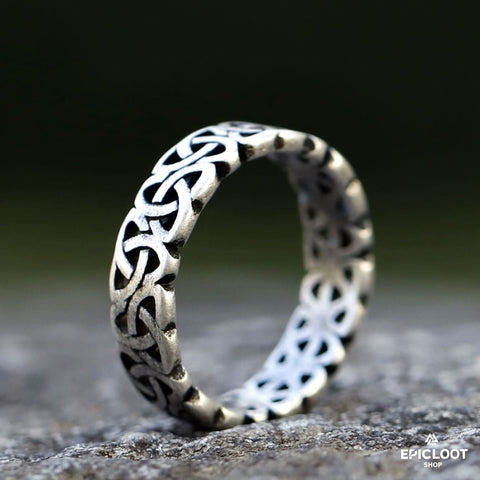 Celtic Trinity Knot Nordic Ring