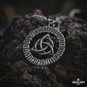 Celtic Trinity Knot Runic Pendant