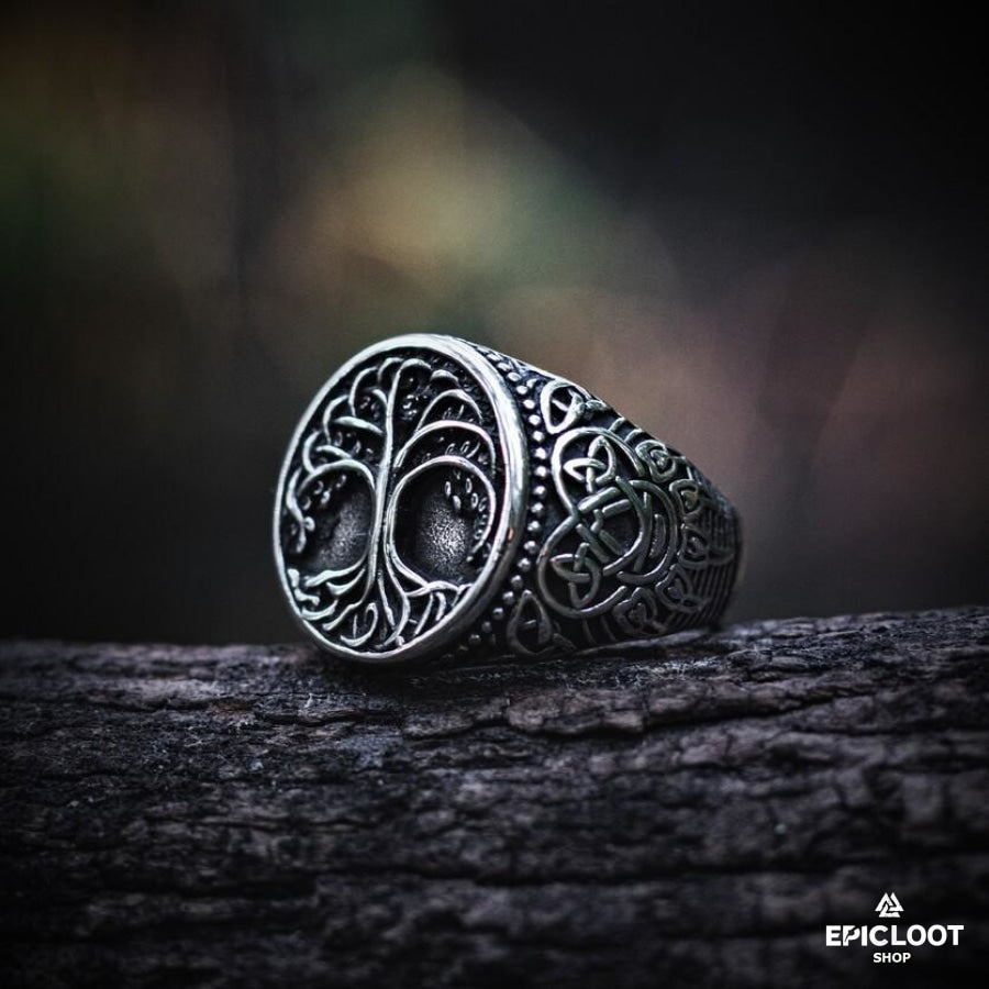 Decorated Yggdrasil Ring