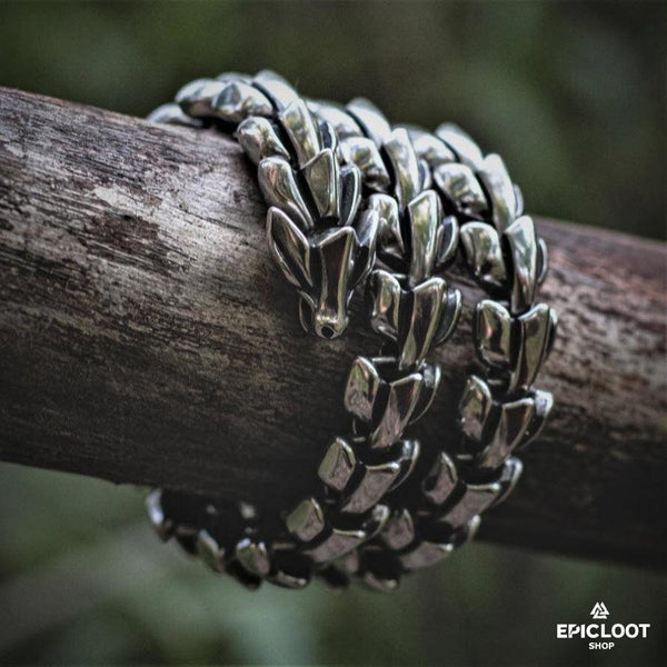 Midgard Serpent Jormungandr necklace