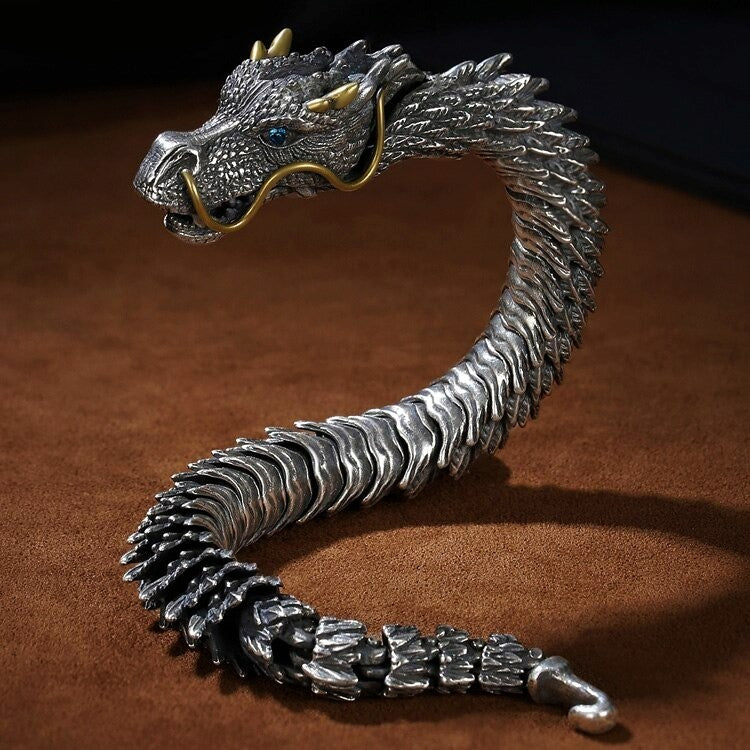 Handmade Golden Horn Dragon Bracelet