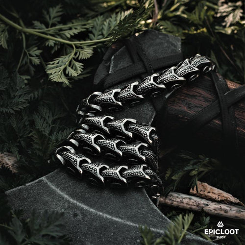 Jormungandr Snake Necklace - Viking Necklace - Detailed View | Epic Loot Shop