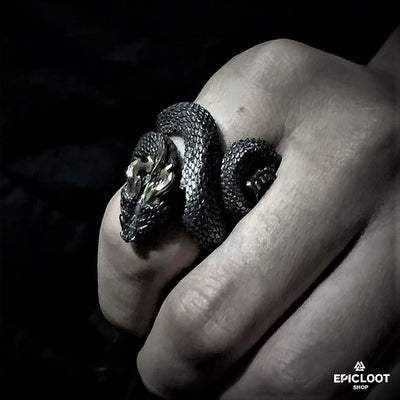 Jormungandr Snake Ring