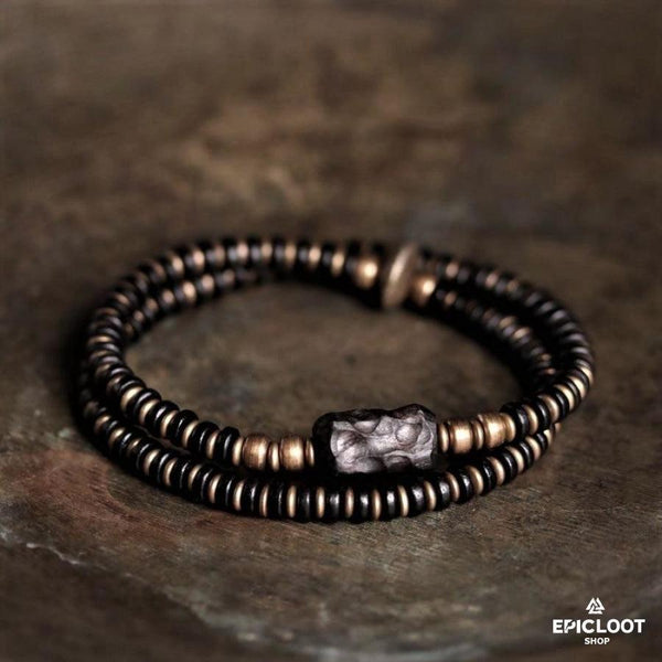 Multi Layer Vintage Style Cooper Bracelet - Norse Women's Bracelet - Detailed View | Epic Loot Shop