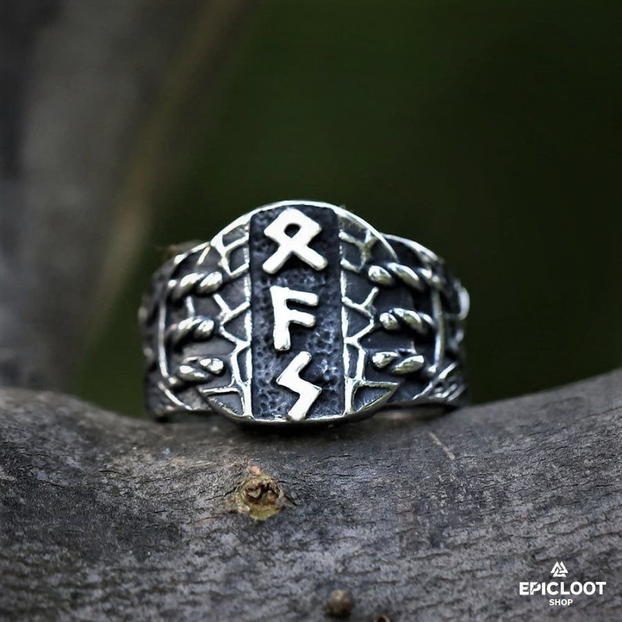 Nordic Runes Viking Ring