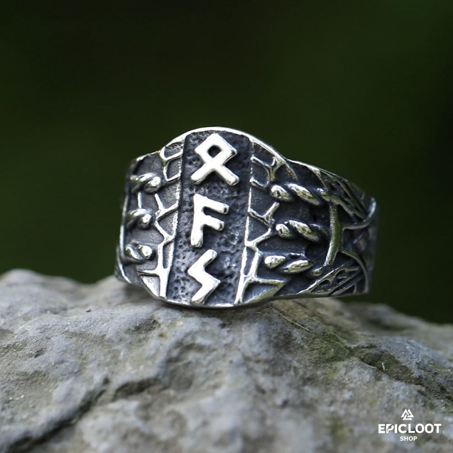 Nordic Runes Viking Ring