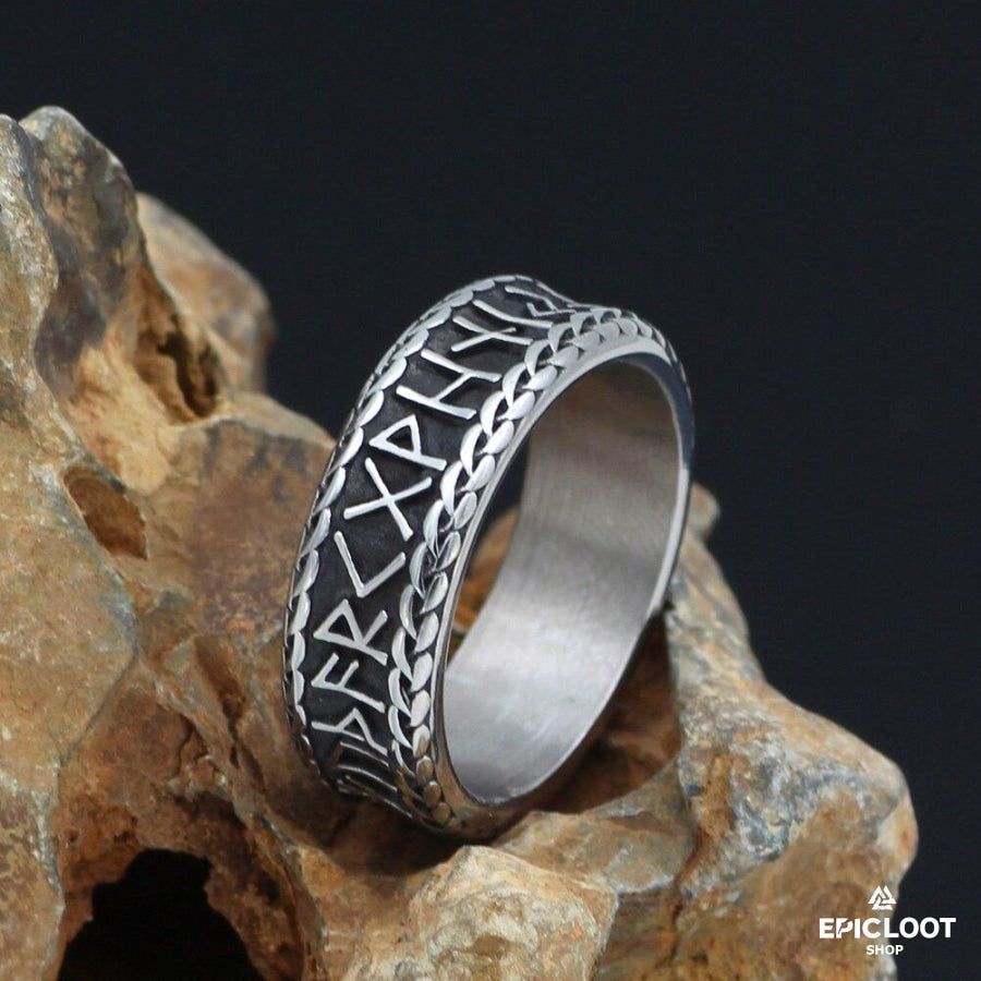 Nordic Viking Rune Ring – Epic Loot Shop
