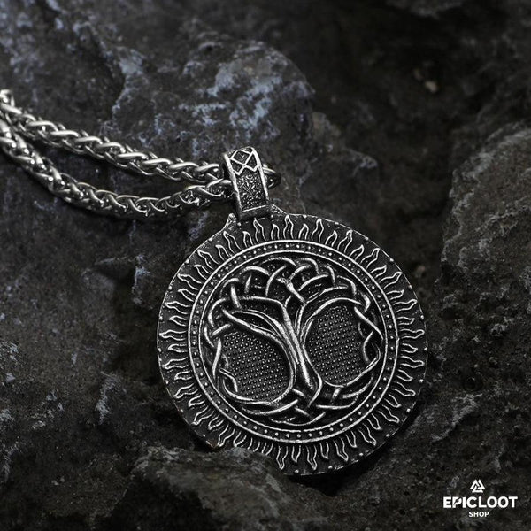 Nordic Yggdrasil Necklace - Viking Necklace - Alternative Angle | Epic Loot Shop