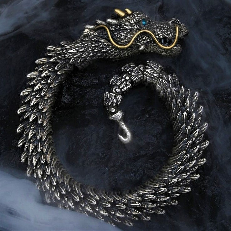Handmade Golden Horn Dragon Bracelet
