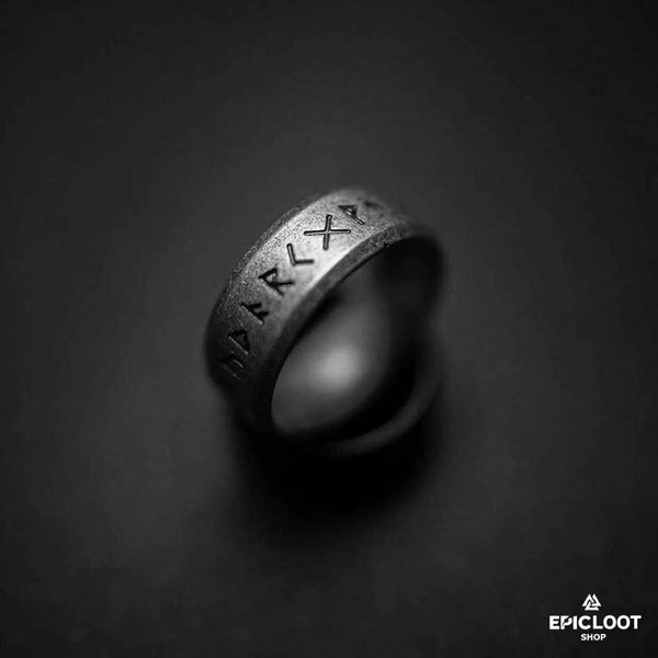 Runic Alphabet Ring - Viking Ring - Alternative Angle | Epic Loot Shop