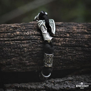 Bracciale Con Ascia Vichinga Runica