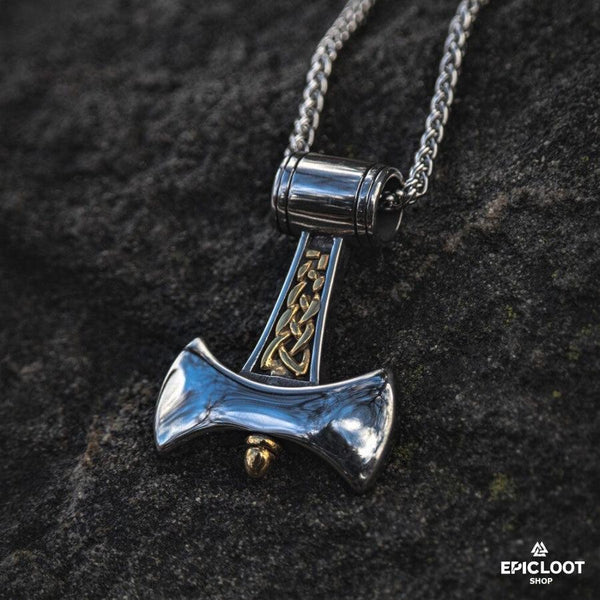 Titanium Steel Viking Axe Mjolnir Shape – Epic Loot Shop