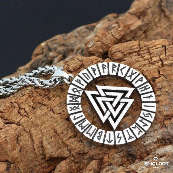 Valknut-Anhänger-Halskette