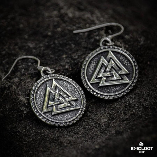 Valknut Symbol Earring