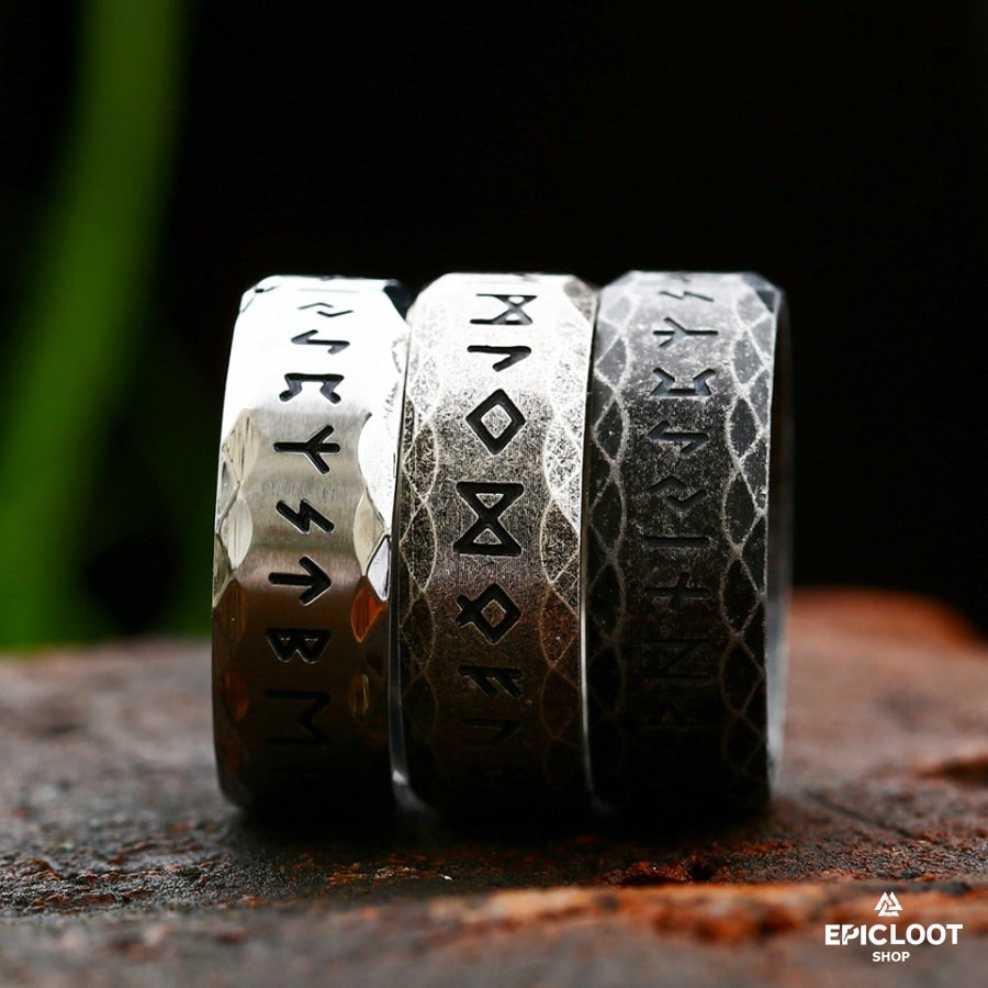Viking Nordic Runes Ring