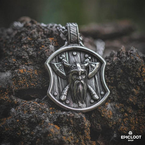 Viking Warrior Shield Necklace